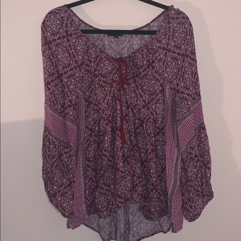 Paisley long sleeved blouse